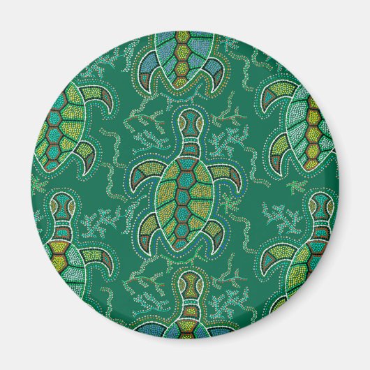 Karibische Tortuga Magnet (Vorne)