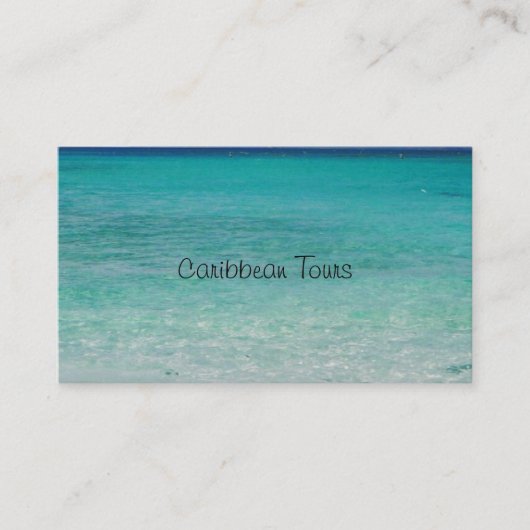 Karibische Visitenkarte (Vorderseite)