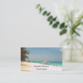 Karibische Visitenkarten Visitenkarte (Stehend Vorderseite)