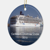 Karibische Weihnachtskreuzfahrt 2010 Keramikornament (Links)