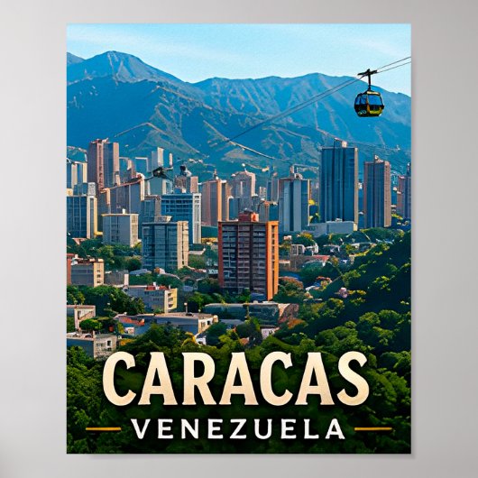 Karibischer Berghimmel und venezolanischer Geist Poster (Vorne)