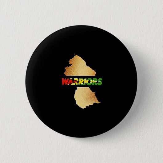 Karibischer Cricket Guyana Warriors Guyanesisches Button (Vorderseite)