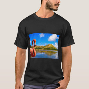 Karibischer Flamingo in St. Kitts T-Shirt