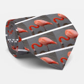 Karibischer Flamingo Krawatte (Gerollt)