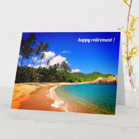 karibischer Heller im Ruhestand Karte (Gelbe Blume)