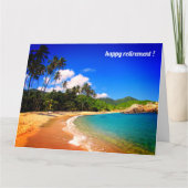 karibischer Heller im Ruhestand Karte (Vorderseite)