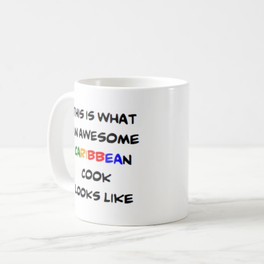 Karibischer Koch, phantastisch Kaffeetasse (Vorderseite Links)