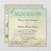 Karibischer Meeresschildkröte Moderner Küstenstran Einladung (Vorne/Hinten)