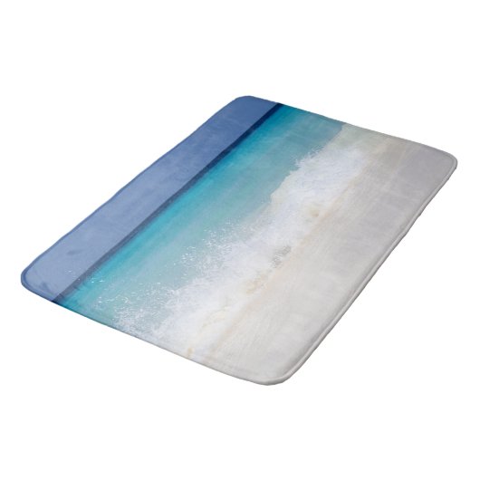 Karibischer Ozean Strand Traum 6 Badematte (Schrägansicht)