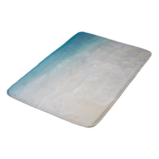 Karibischer Ozean Strand Traum 7 Badematte (Schrägansicht)