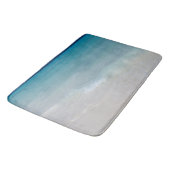 Karibischer Ozean Strand Traum 8 Badematte (Schrägansicht)