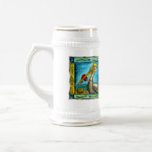 Karibischer Pelikan Bierglas (Links)