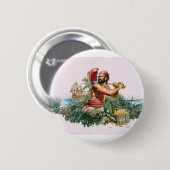 Karibischer Pirat Button (Vorne & Hinten)