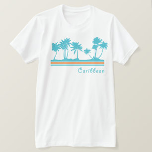 Karibischer Retro-T - Shirt