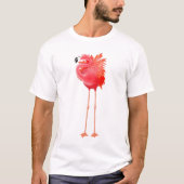 Karibischer rosa Flamingo-T - Shirt (Vorderseite)