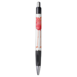 Karibischer rosa Flamingo-Vogel-Stift Kugelschreiber