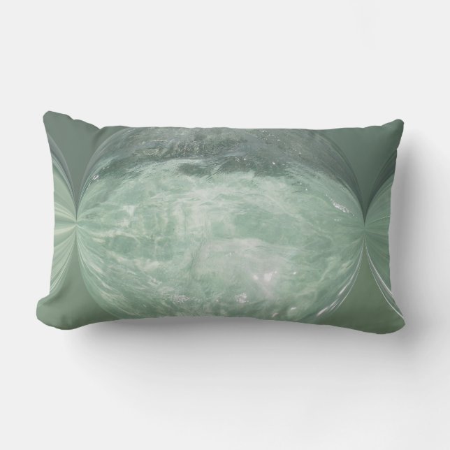 Karibischer Splash Lumbar Throw Kissen (Vorderseite)