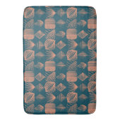 Karibischer Stammbaum: Aquamarin, Coral Throw Badematte (Vorderseite Vertikal)