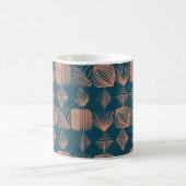 Karibischer Stammbaum: Aquamarin, Coral Throw Kaffeetasse (Mittel)