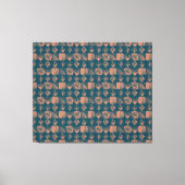 Karibischer Stammbaum: Aquamarin, Coral Throw Leinwanddruck (Vorderseite)