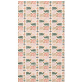 Karibischer Stammbaum: Boho Dark Green, Pink Tischdecke (Vorderseite)