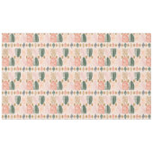 Karibischer Stammbaum: Boho Dark Green, Pink Tischdecke (Vorderseite (Horizontal))