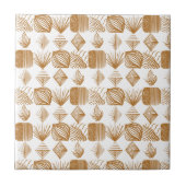 Karibischer Stammbaum: Gold, Weiß Fliese (Vorderseite)