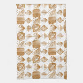 Karibischer Stammbaum: Gold, Weiß Geschirrtuch (Vertikal)