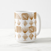 Karibischer Stammbaum: Gold, Weiß Kaffeetasse (VorderseiteRechts)