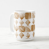 Karibischer Stammbaum: Gold, Weiß Kaffeetasse (Vorderseite Links)