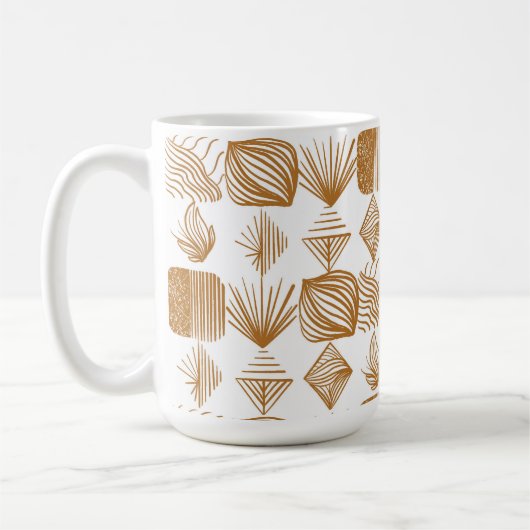 Karibischer Stammbaum: Gold, Weiß Kaffeetasse (Links)