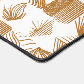 Karibischer Stammbaum: Gold, Weiß Schreibtischunterlage (Ecke)