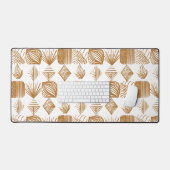 Karibischer Stammbaum: Gold, Weiß Schreibtischunterlage (Tastatur & Maus)
