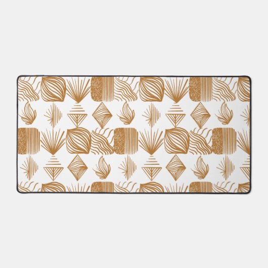 Karibischer Stammbaum: Gold, Weiß Schreibtischunterlage (Vorderseite)