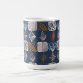 Karibischer Stammbaum: Navy Blue, Boho Kaffeetasse (Mittel)