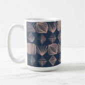 Karibischer Stammbaum: Navy Blue, Pink Kaffeetasse (Links)