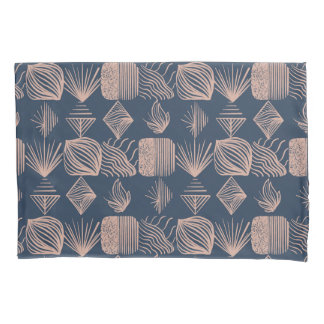 Karibischer Stammbaum: Navy Blue, Pink Kissenbezug