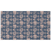 Karibischer Stammbaum: Navy Blue, Pink Tischdecke (Vorderseite (Horizontal))