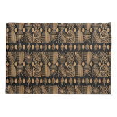 Karibischer Stammbaum: Schwarz, Gold Kissenbezug (Rückseite)