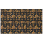 Karibischer Stammbaum: Schwarz, Gold Tischdecke (Vorderseite (Horizontal))