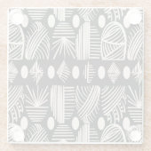 Karibischer Stammbaum: Schwarz, Weiß, Glasuntersetzer (Rückseite)