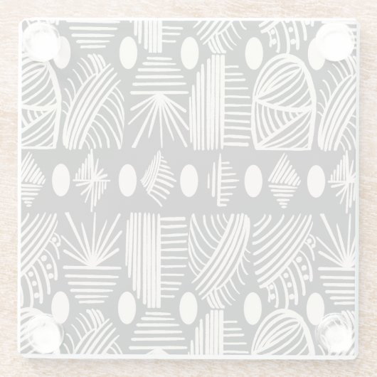 Karibischer Stammbaum: Schwarz, Weiß, Glasuntersetzer (Rückseite)