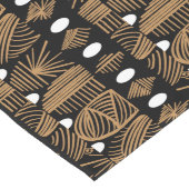 Karibischer Stammbaum: Schwarz, Weiß, Gold Großer Tischläufer (Ecke)