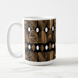 Karibischer Stammbaum: Schwarz, Weiß, Gold Kaffeetasse