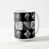 Karibischer Stammbaum - Schwarz & Weiß, Kaffeetasse (VorderseiteRechts)