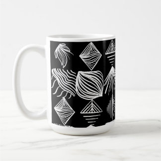 Karibischer Stammbaum - Schwarz & Weiß, Kaffeetasse