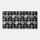 Karibischer Stammbaum - Schwarz & Weiß, Schreibtischunterlage (Vorderseite)