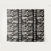 Karibischer Stammbaum: Schwarz, Weiß, Wandteppich (Vorderseite (Horizontal))