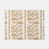 Karibischer Stammbaum: Weiß, Gold Fußmatte (Vorderseite)