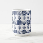 Karibischer Stammbaum: Weiß, Navy Blue Kaffeetasse (Mittel)